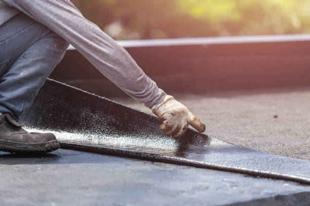 Professional Basement Waterproofing technician working in Diamond, MO